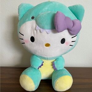 Sanrio Hello Kitty Plush in Dinosaur Costume - Mint and Lavender